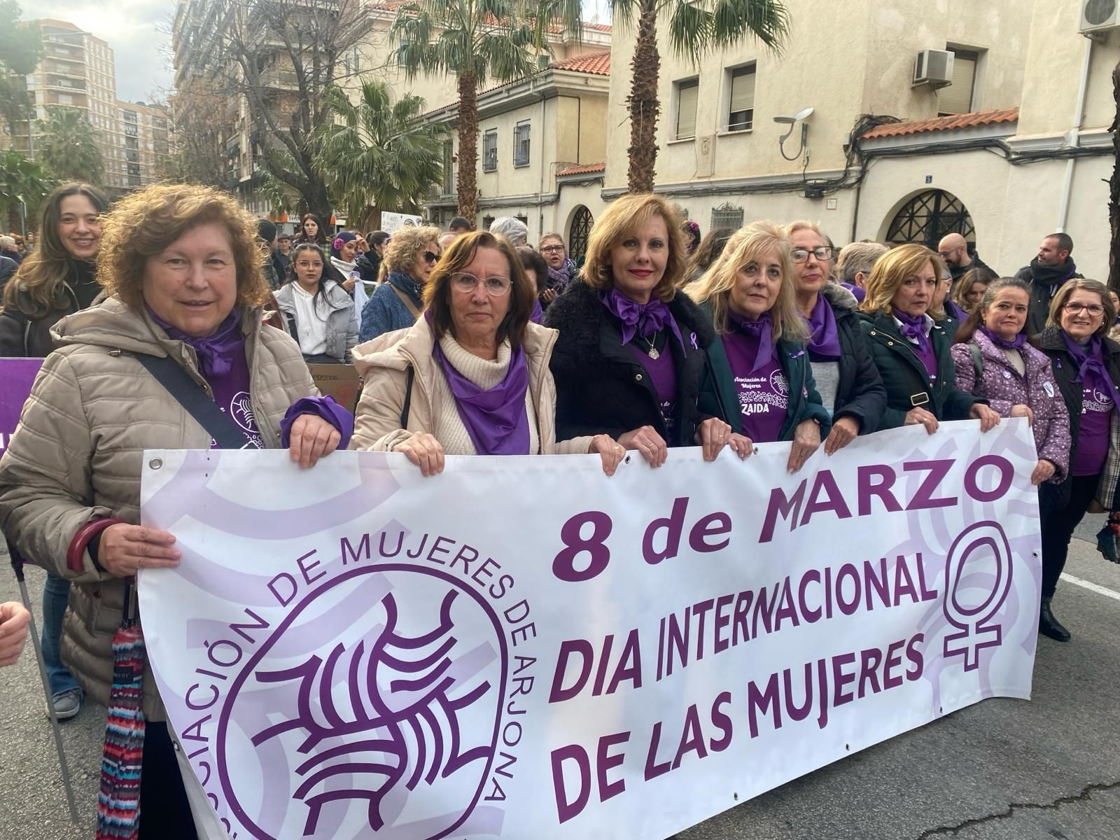 Manifestación del Día Internacional de la Mujer en Jaén.