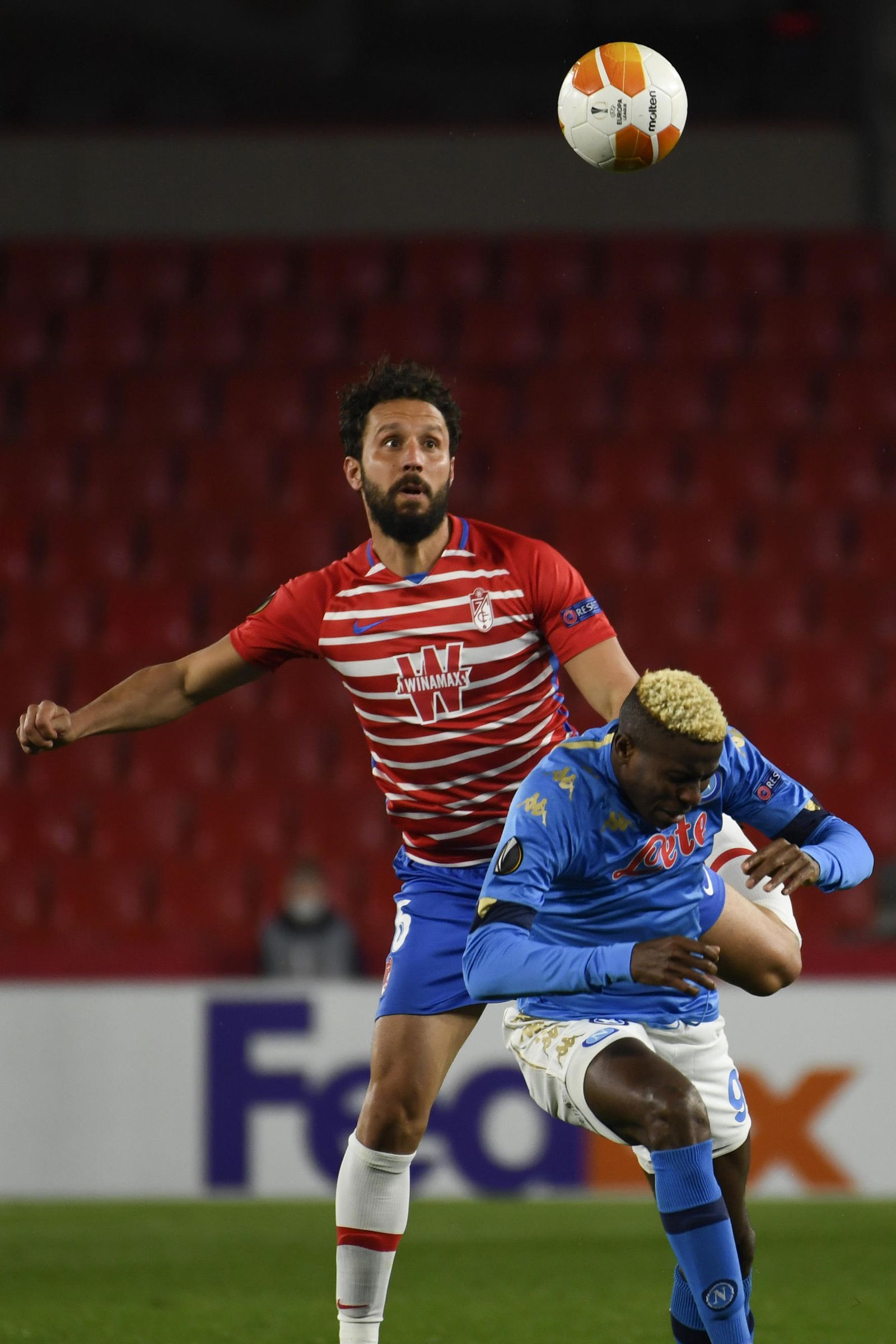 Germán, atento en labores defensivas.