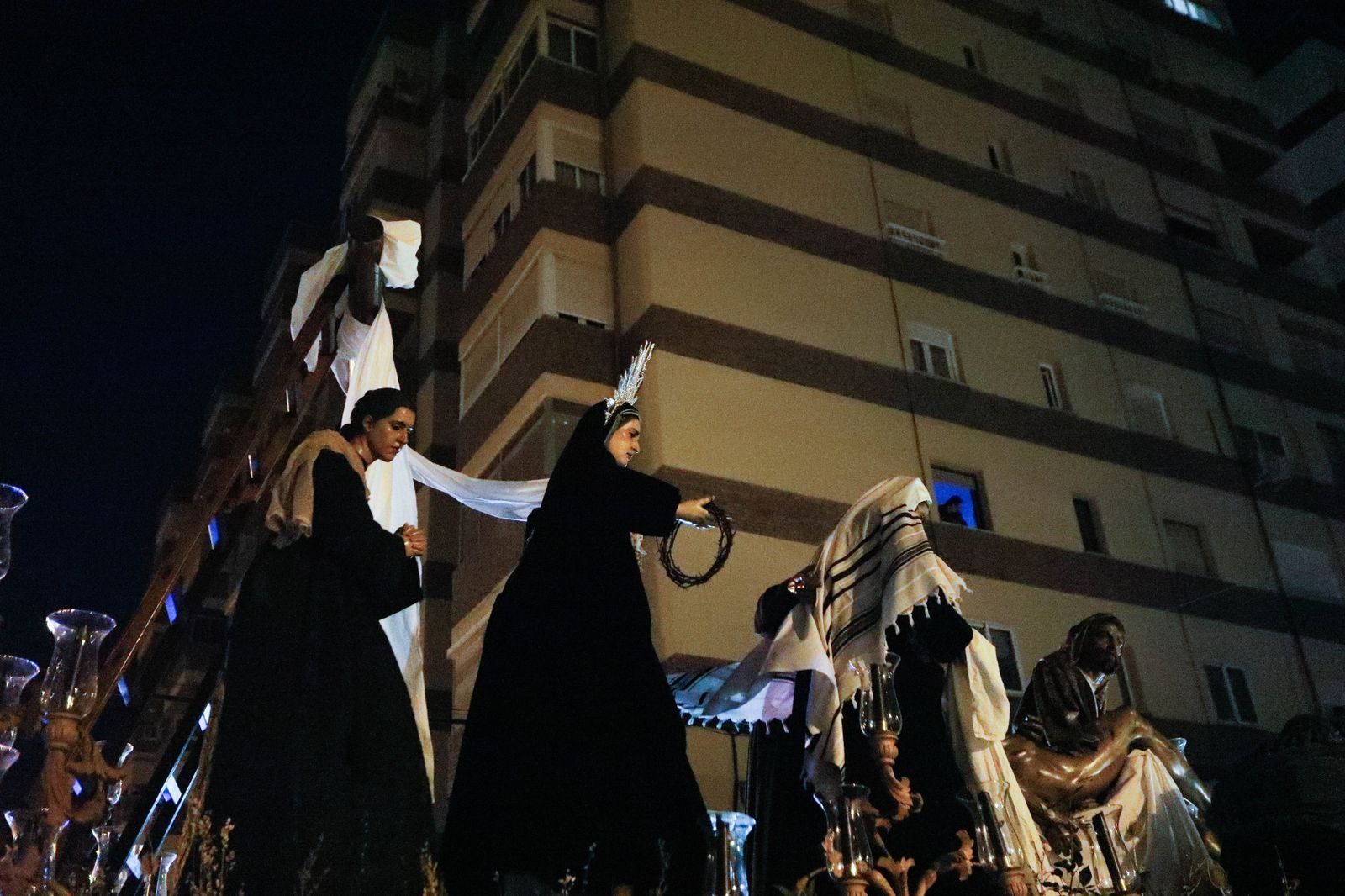 La procesión de La Caridad de Almería, en imágenes