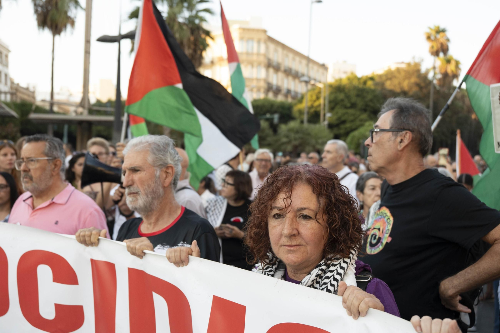 Manifestación convocada por la Plataforma Almería por Palestina