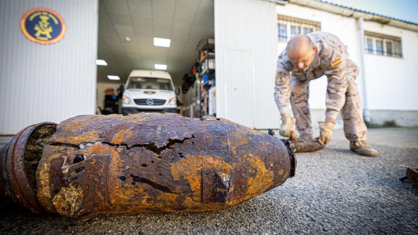 Instalaciones de la Unidad de Buceo de la Armada en Puntales.