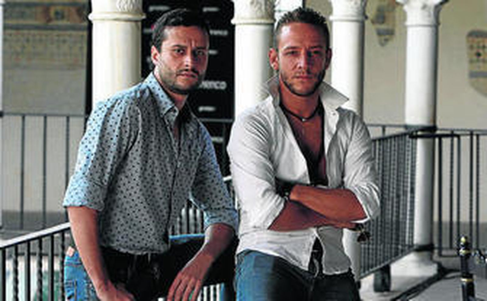 Dani Doña y Manuel Liñán, ayer en Santa Clara.