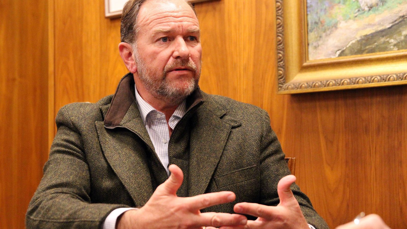 1-José Luis García-Palacios Álvarez durante la entrevista realizada en Huelva.