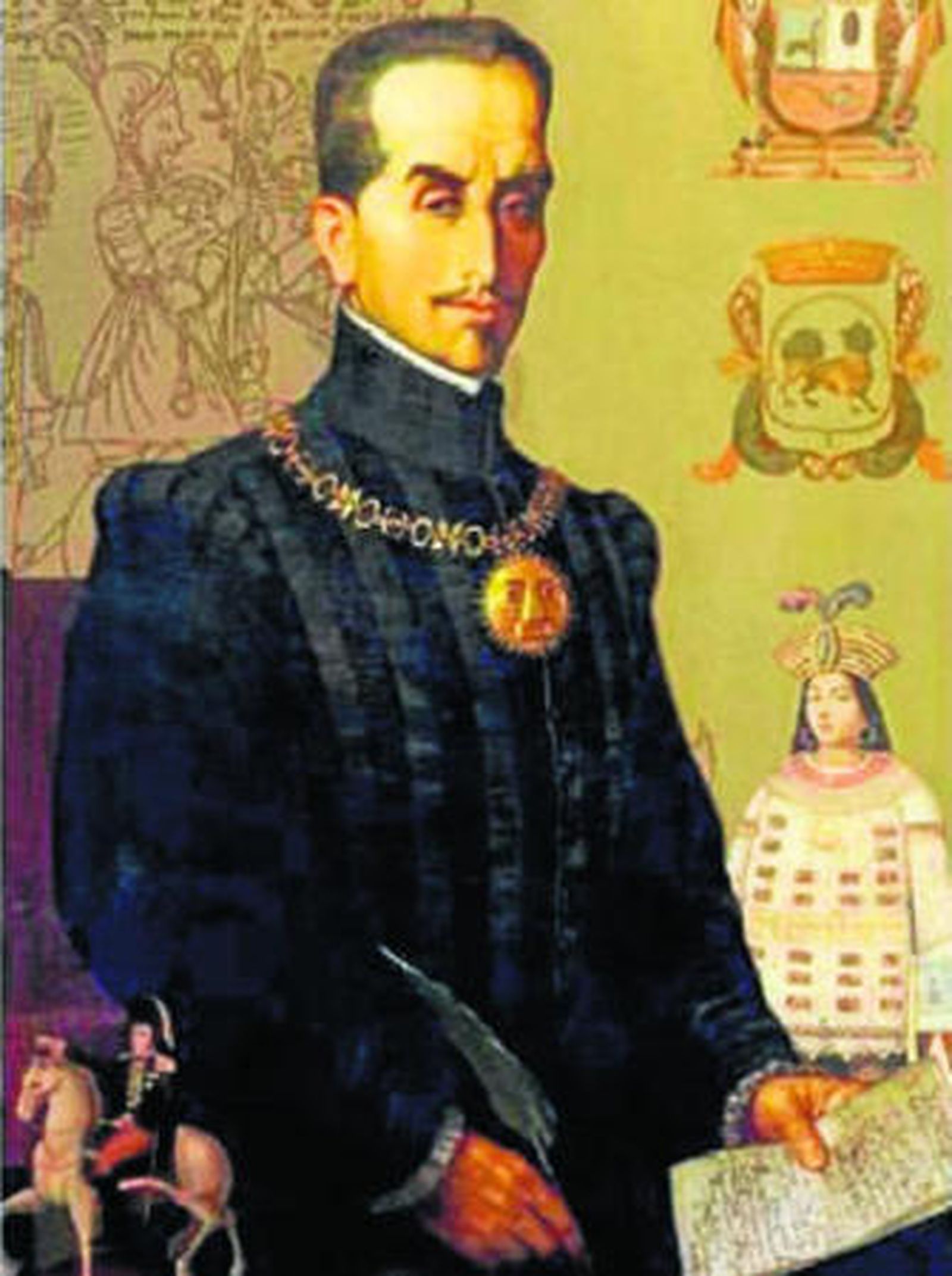 Retrato del Inca Garcilaso de la Vega.
