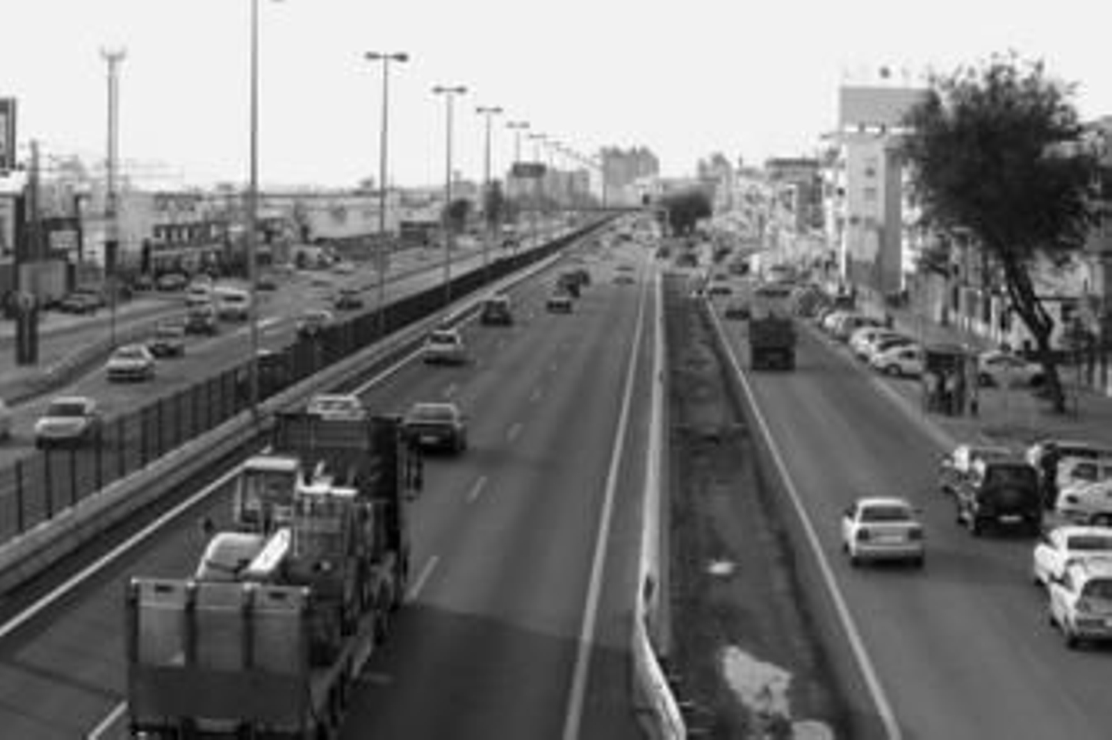 Tramo de la A-92, a su paso por Torreblanca, que se verá afectado por la colocación de pantallas contra el ruido.