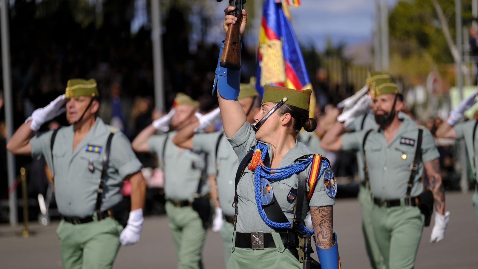 Conmemoración del Combate de Edchera en la Base Álvarez de Sotomayor de La Legión, en imágenes