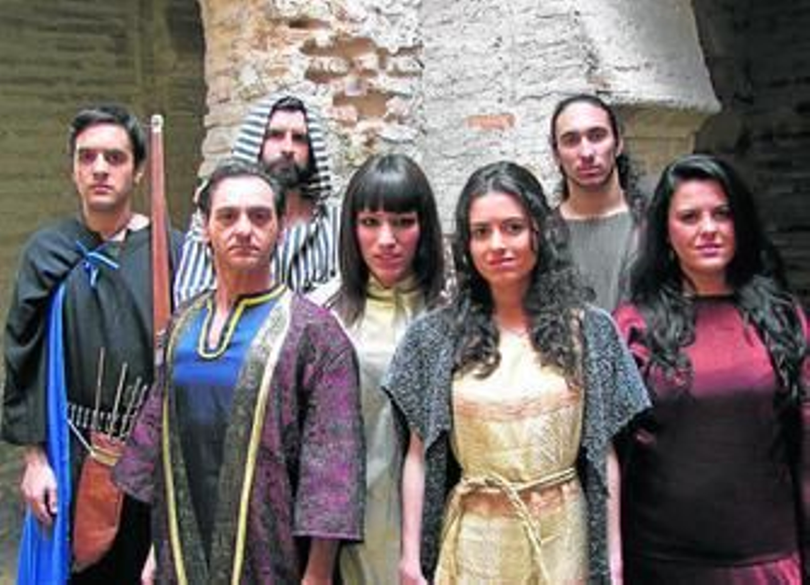 Actores participantes en la obra teatralizada del Alcázar.