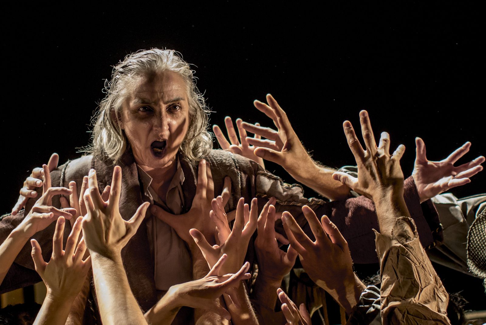 Carmen Gallardo interpreta al rey Lear en esta versión de Atalaya