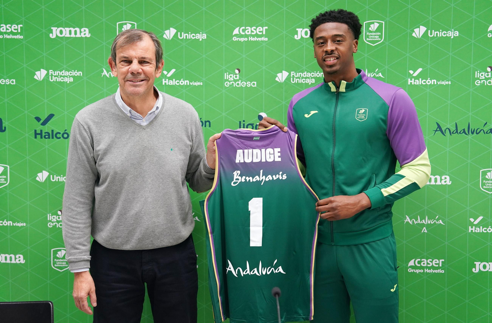 La presentación de Chase Audige con el Unicaja, en fotos.