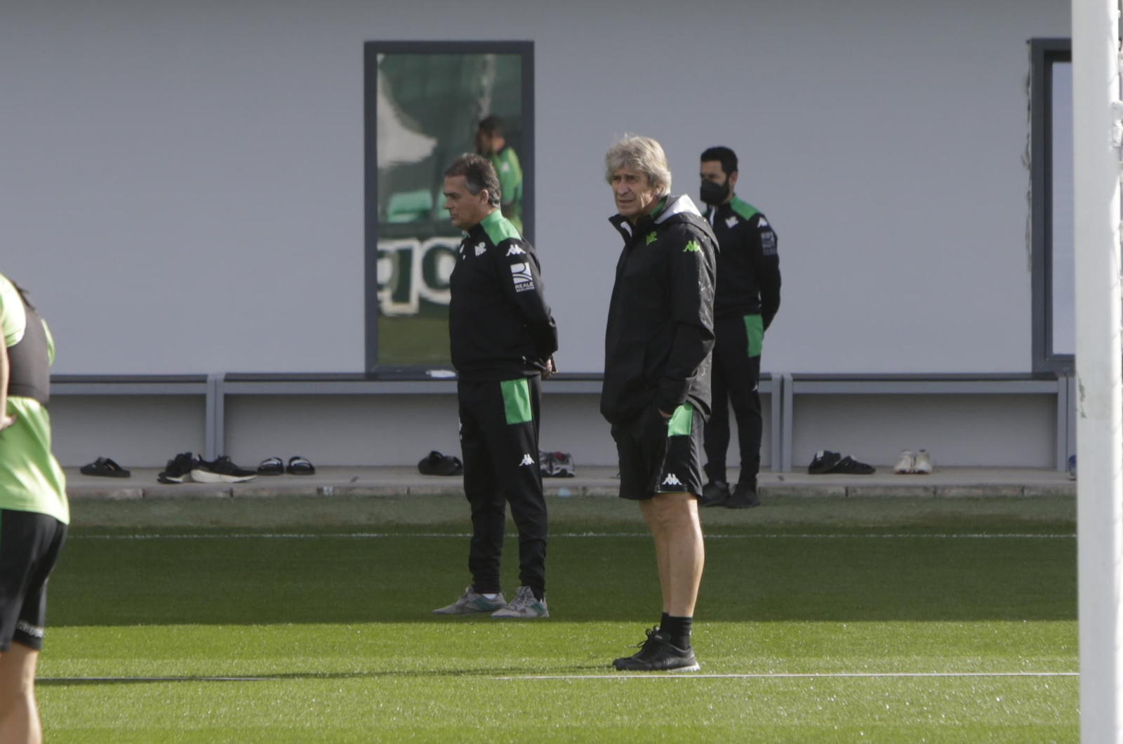 Manuel Pellegrini, en el entrenamiento.