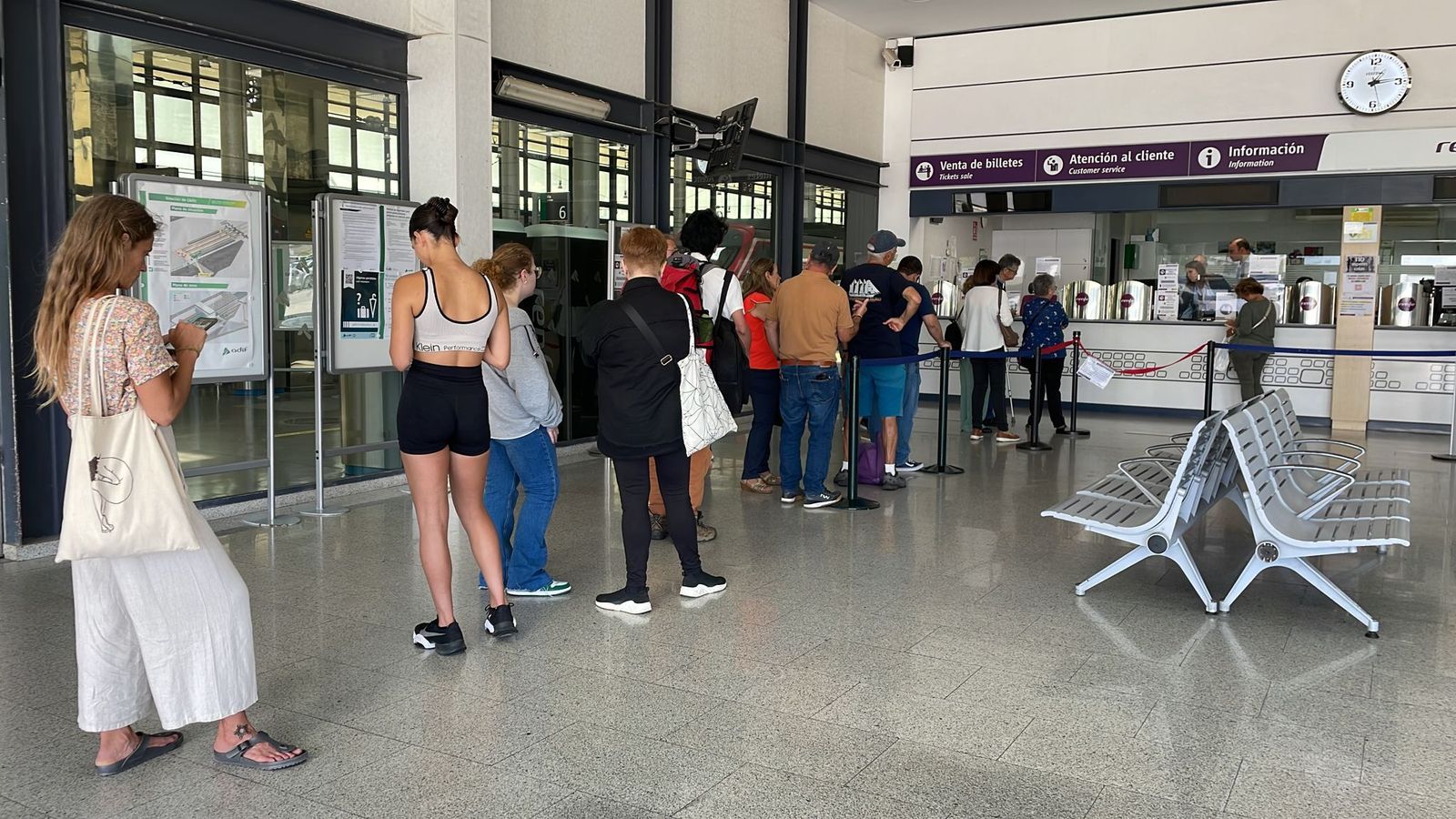 45´para sacar un billete