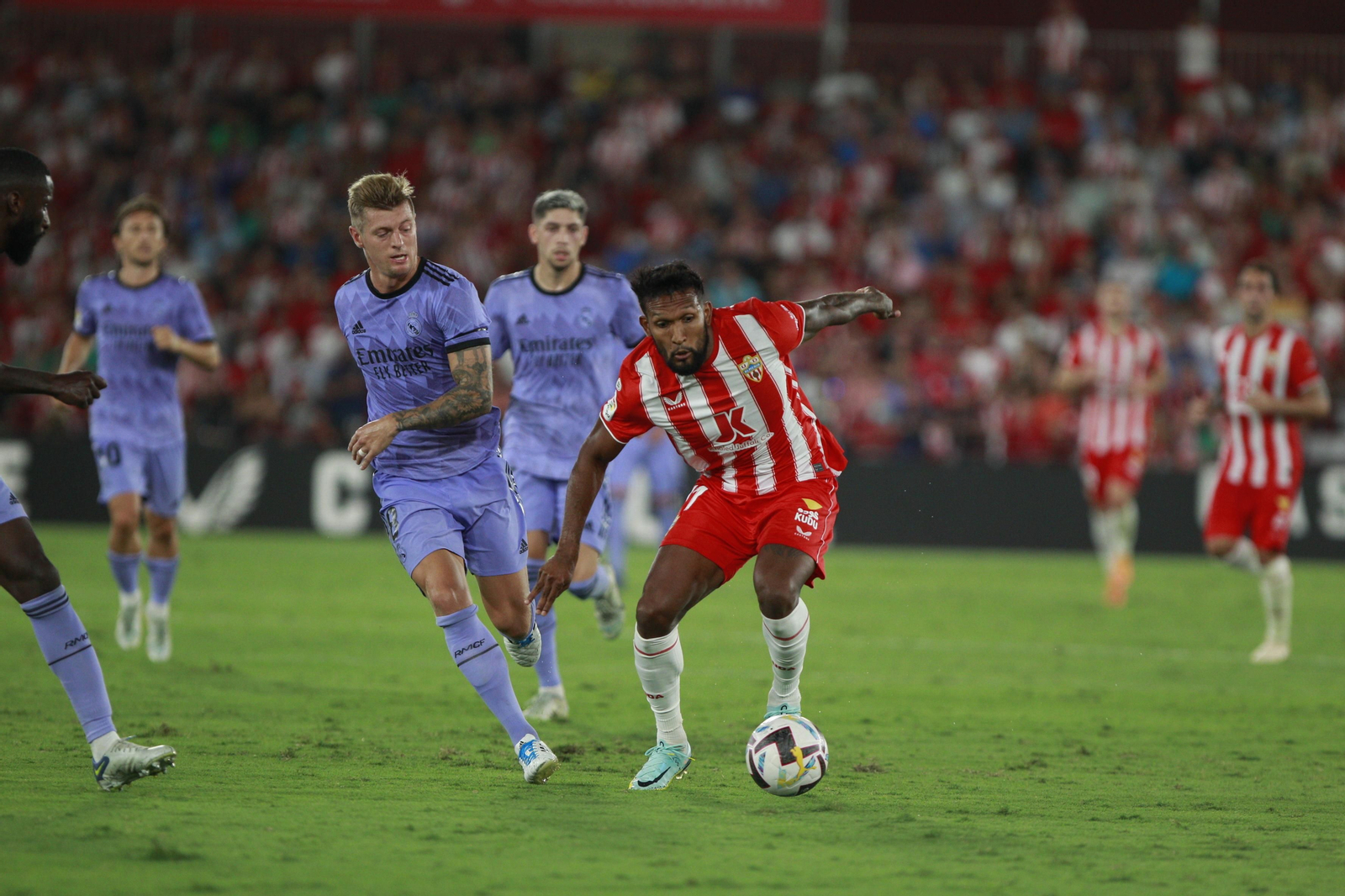 Imágenes del partido U.D. Almería-Real Madrid C.F. de la Liga Santander