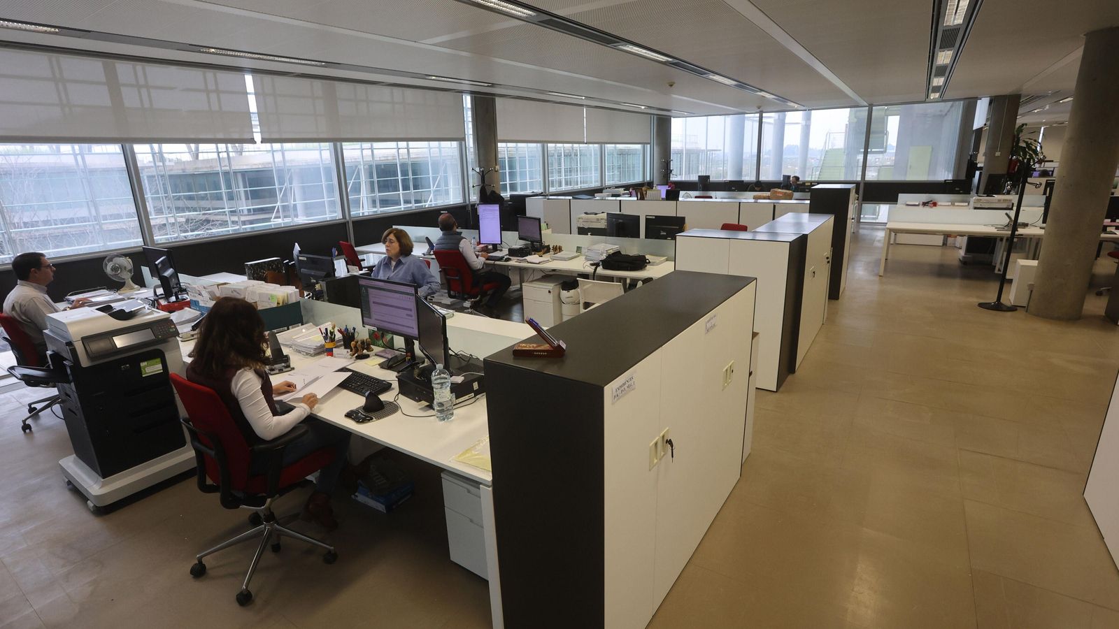 Zona de funcionarios.