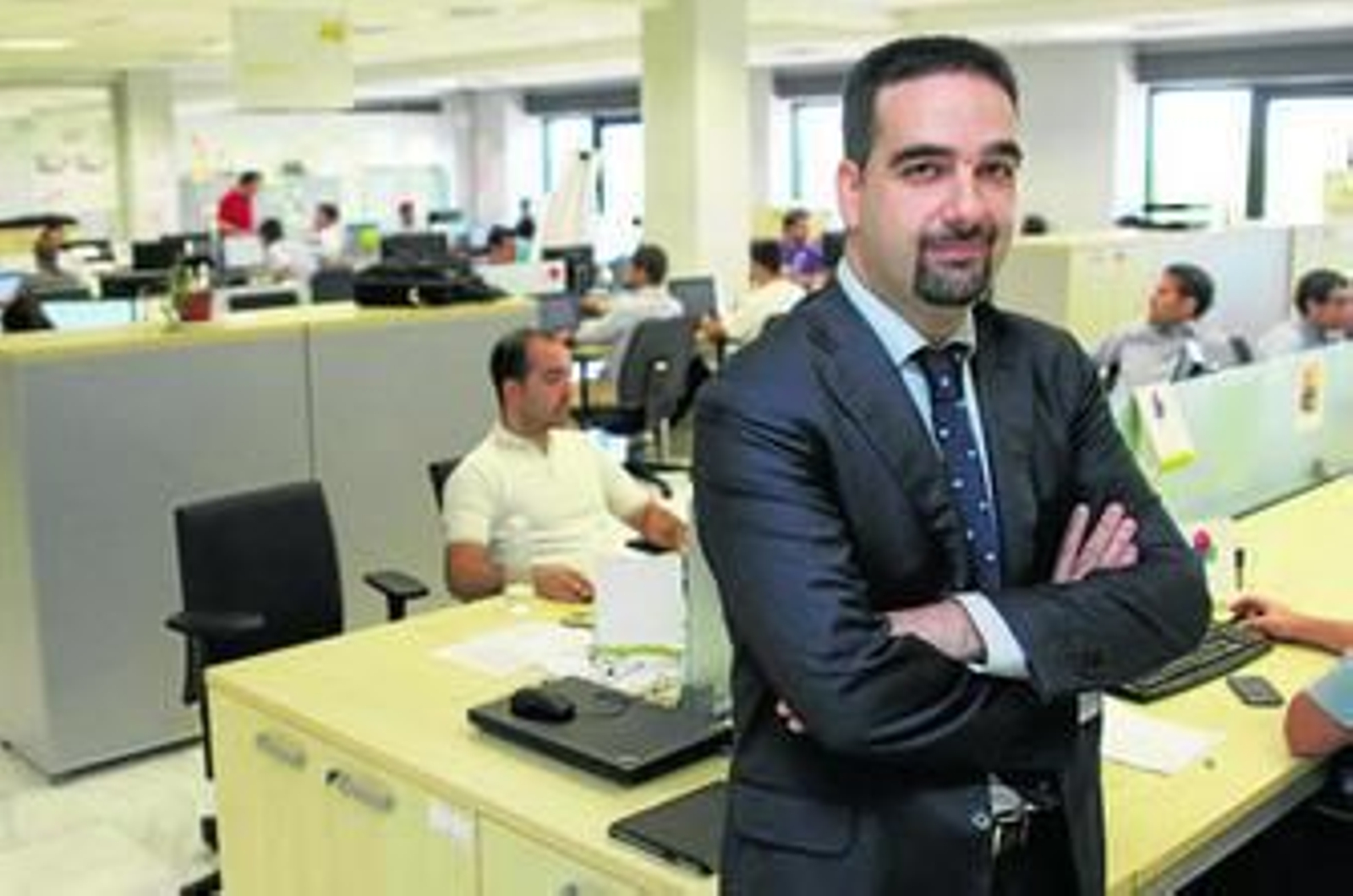 Javier Alcázar, responsable de Everis Health en Andalucía, en la sede de La Cartuja.