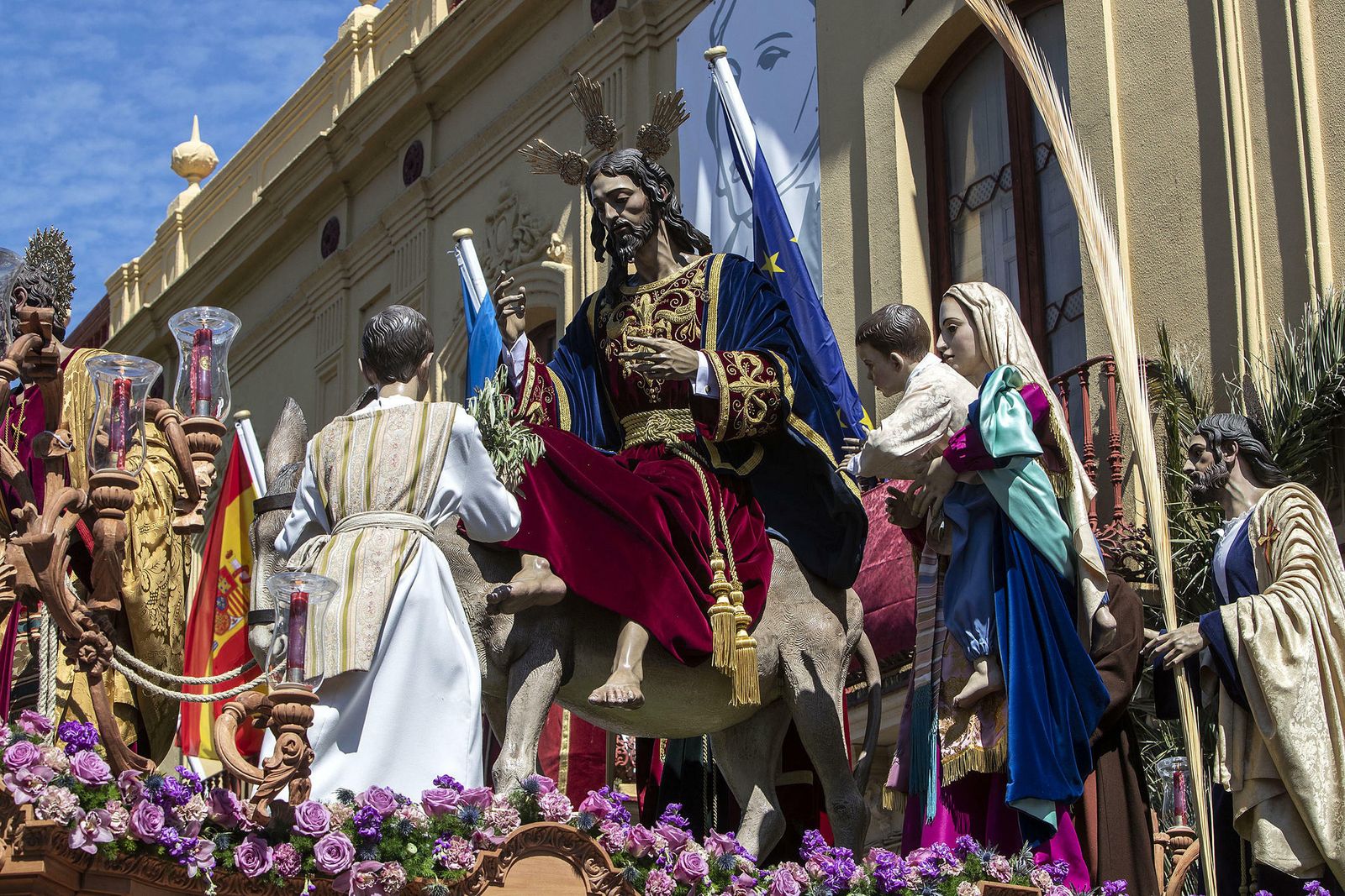 La imagen de Cristo Rey (Borriquita), el pasado Domingo de Ramos.