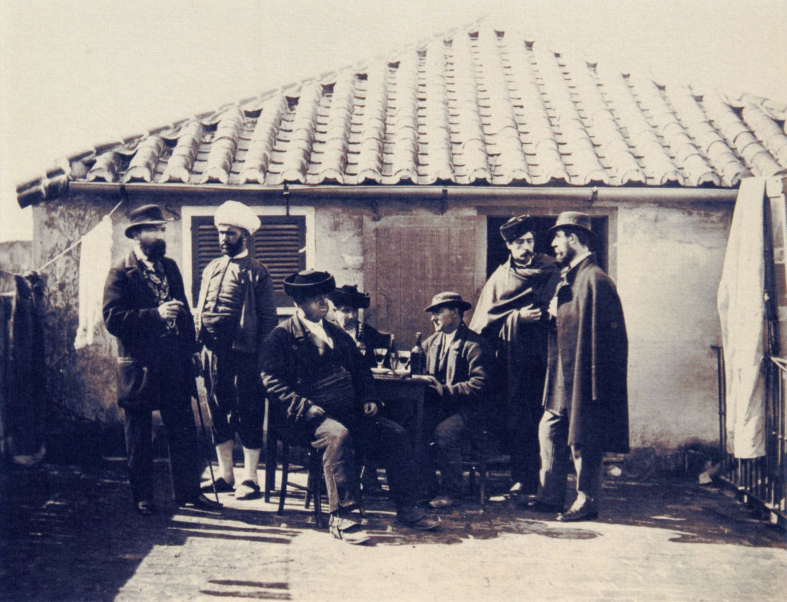 Gibraltar, group of smugglers. c. 1862.
