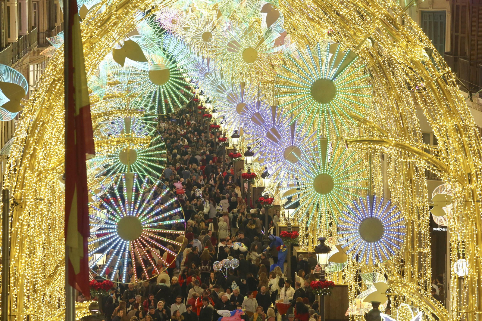 Las fotos de las luces de Navidad en Málaga Las fotos de las luces de Navidad en Málaga