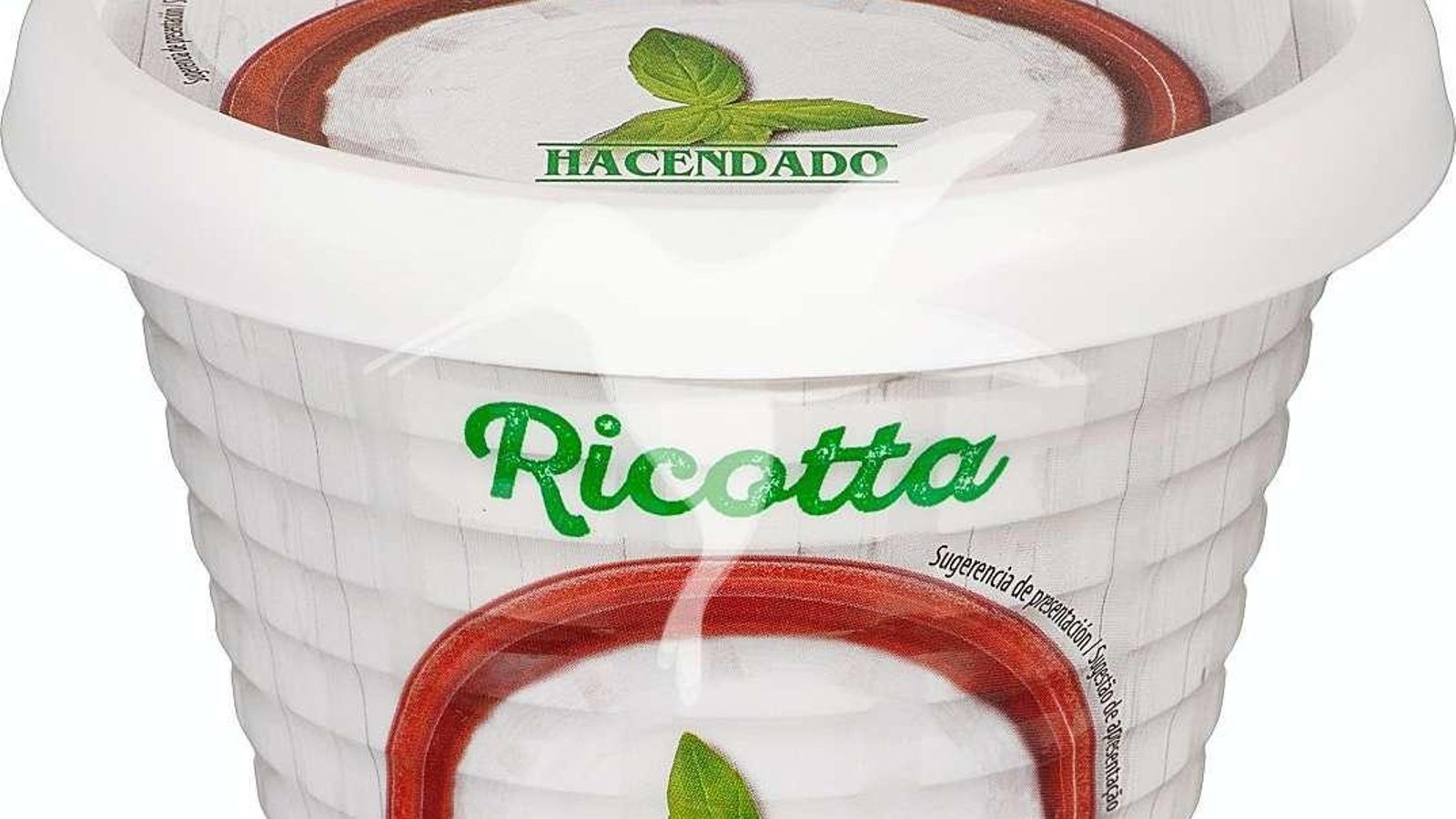 Tarrina de queso ricotta