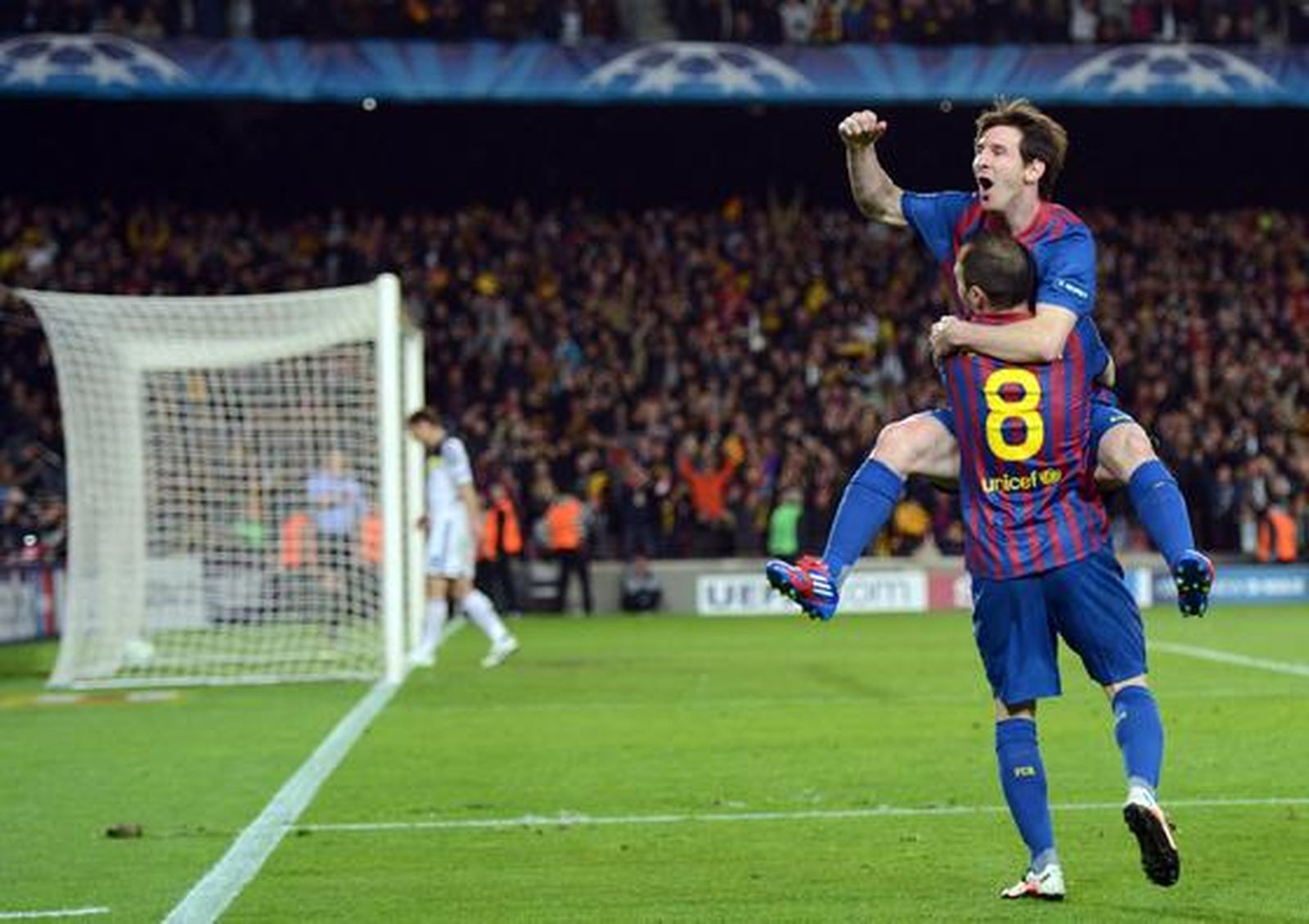 El Barcelona cae eliminado de la 'Champions' en semifinales ante el Chelsea (2-2). / AFP