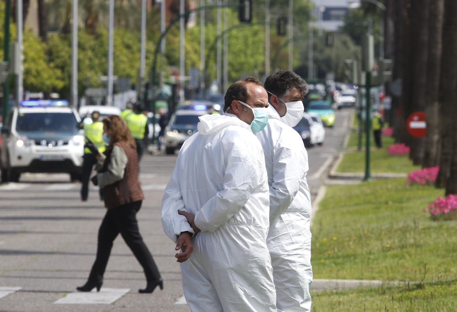 Las fotos del homenaje de los agricultores a los sanitarios de Córdoba