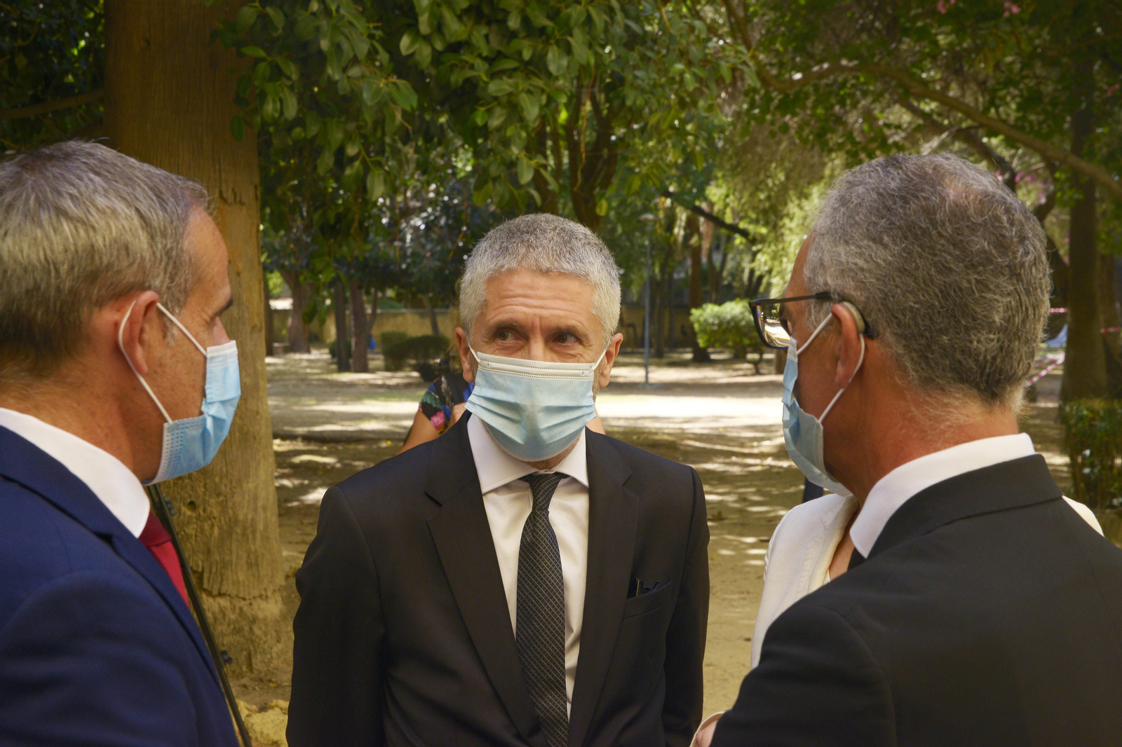 Fotos del Ministro de Interior Fernando Grande Marlaska en Algeciras