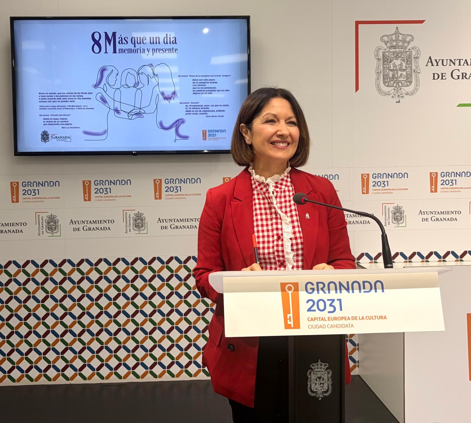 Presentación de la programación del 8-M del Ayuntamiento de Granada.