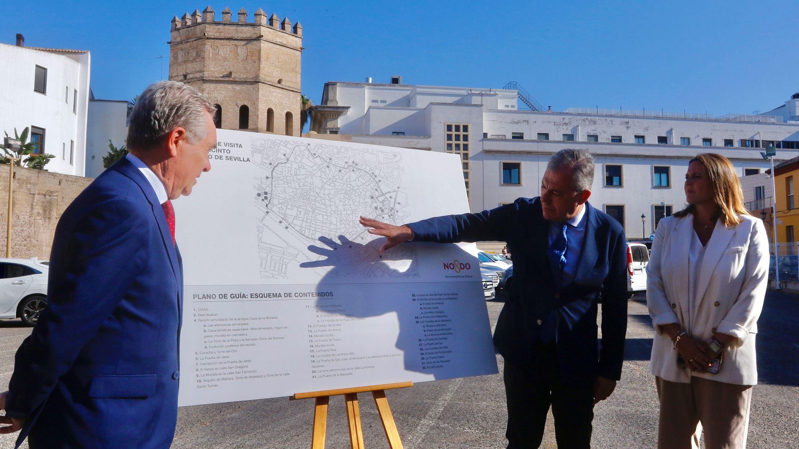 El alcalde durante la presentación del proyecto.