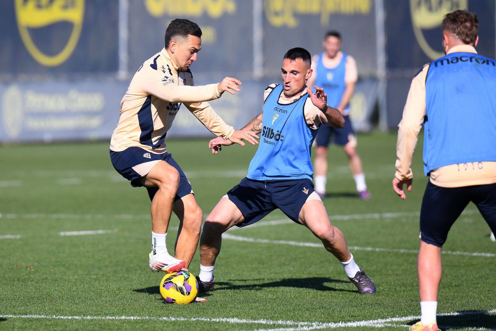 Fede San Emeterio y Escalante en un entrenamiento.