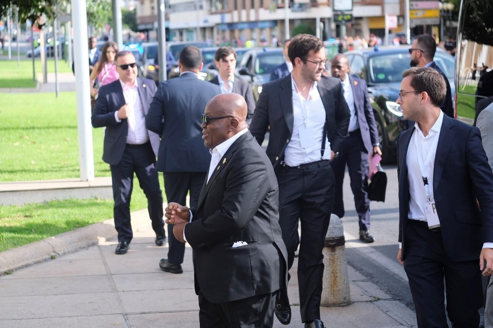 El recibimiento del Rey Felipe VI a los jefes de estado que participan en el Proceso de Áqaba en Córdoba, en fotos