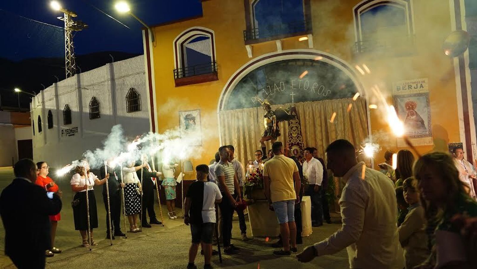 Procesión del santo patrón en la edición del año pasado, primera