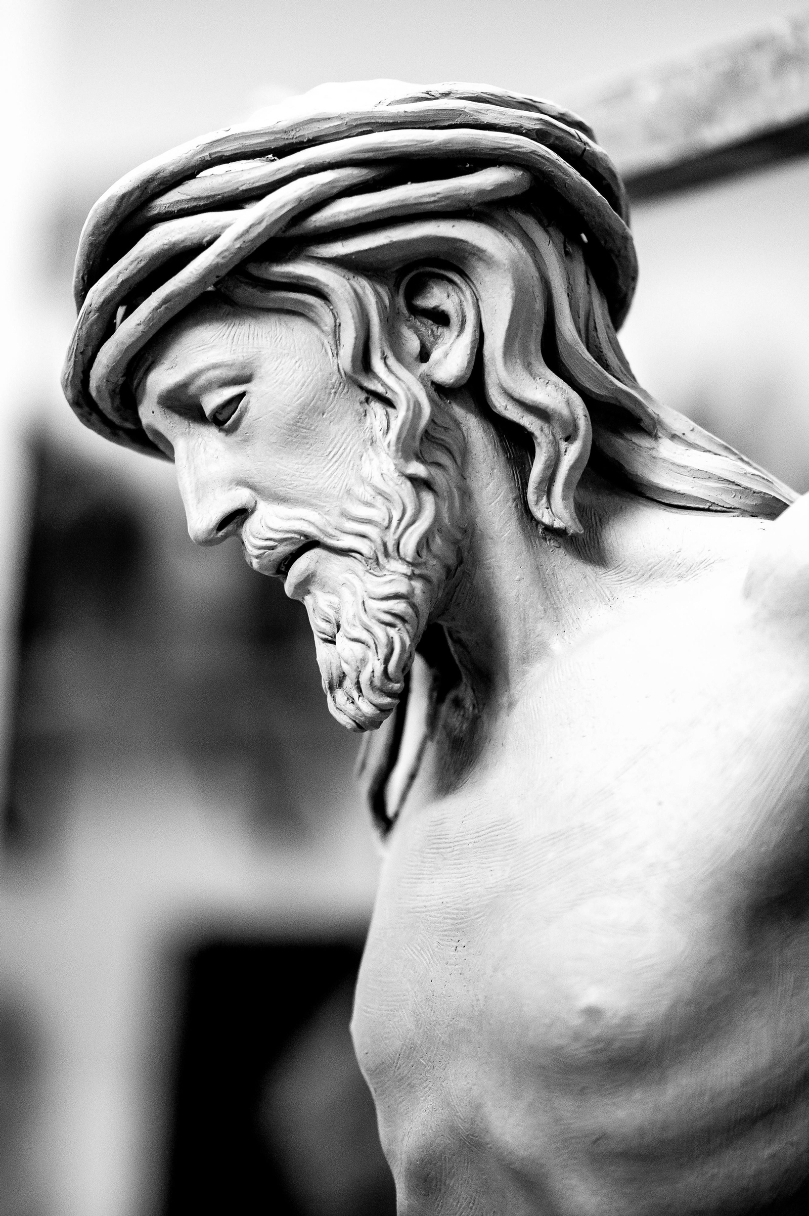 Modelo en barro del Crucificado de la Vera Cruz para Montequinto