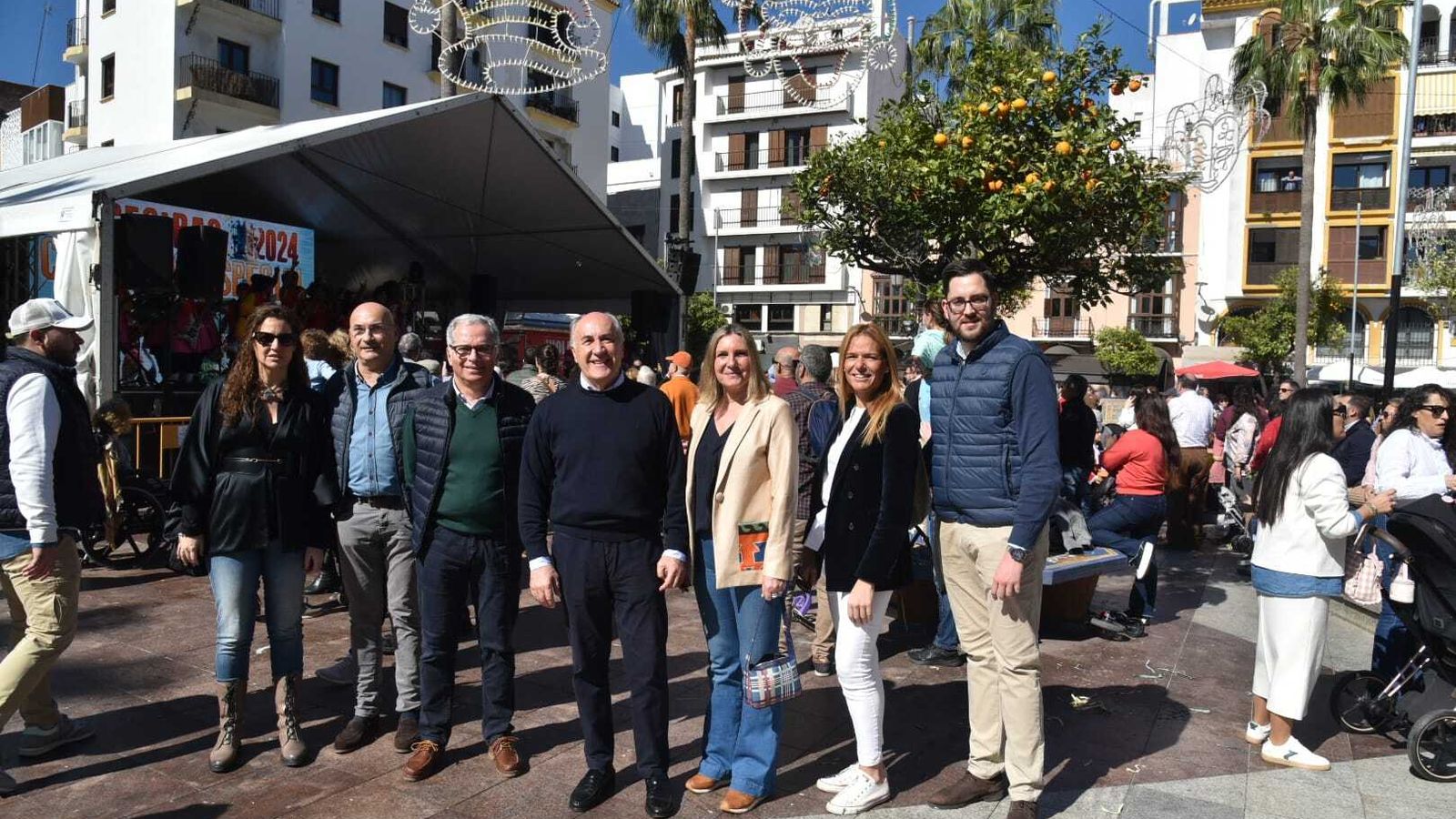 El alcalde, José Ignacio Landaluce, y parte de su equipo de gobierno.