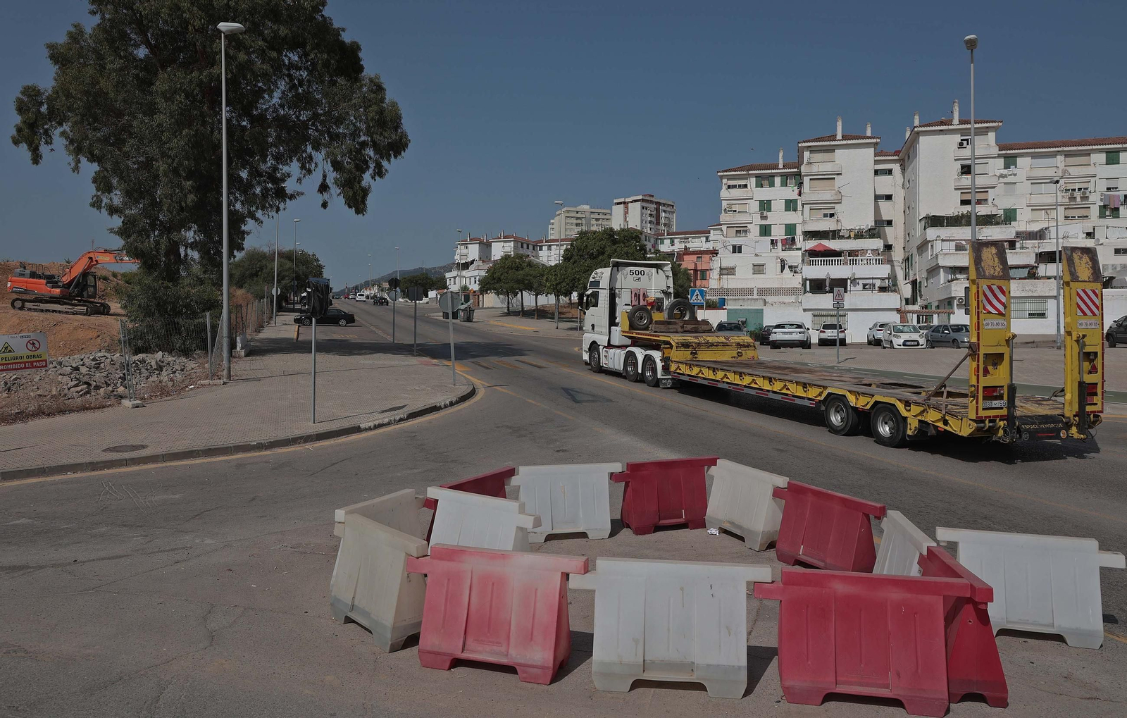 Fotos de las obras del Acceso Sur a Algeciras en La Juliana
