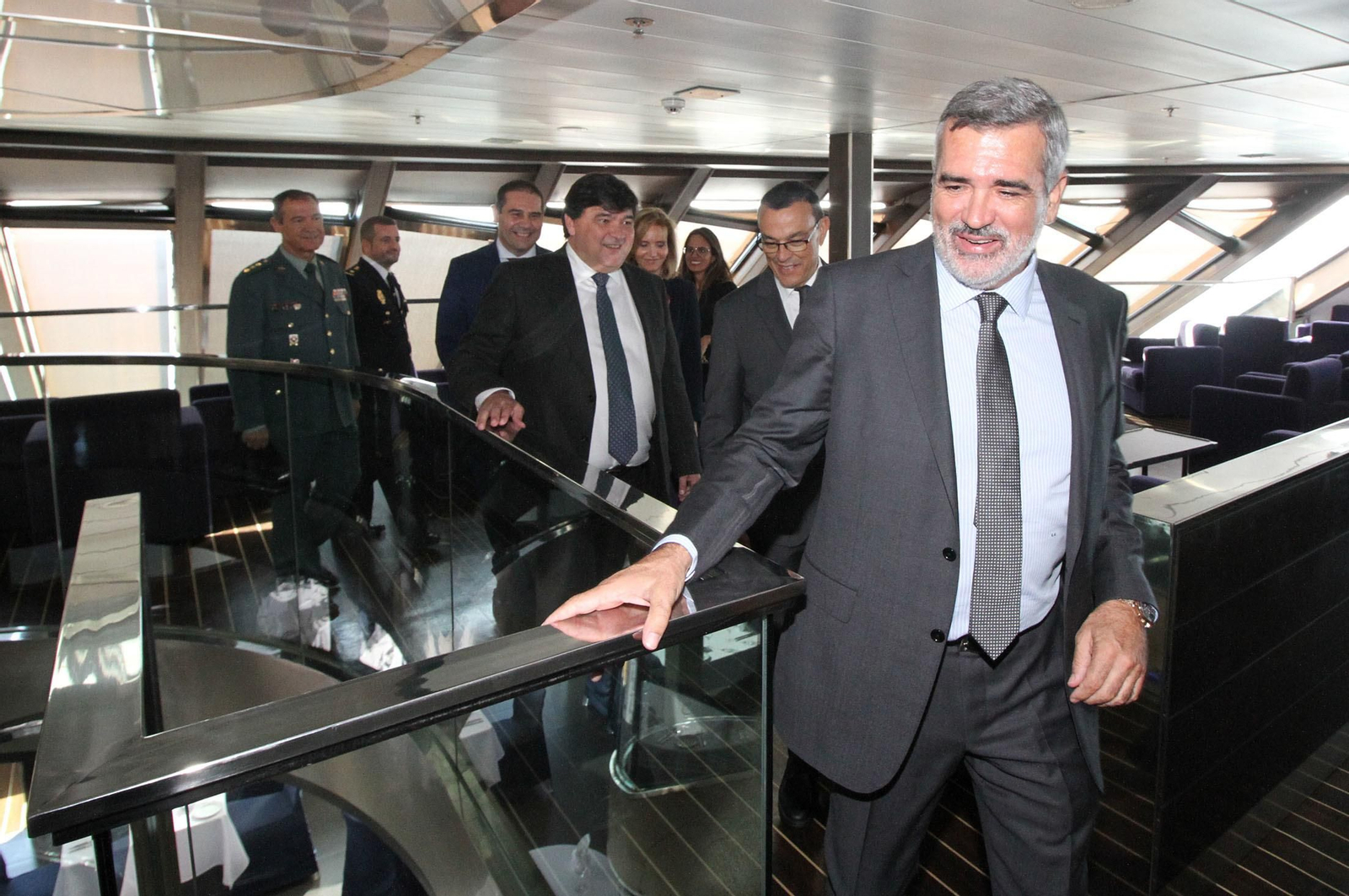 Balearia,  Fred Olsen y el Puerto de Huelva presentan la nueva línea entre Huelva y Canarias, en imágenes