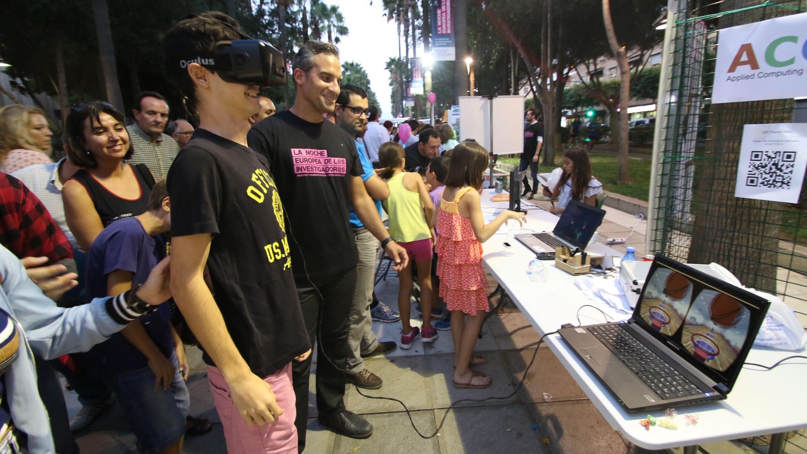 Los más jóvenes, de los que más disfrutan de los experimentos.