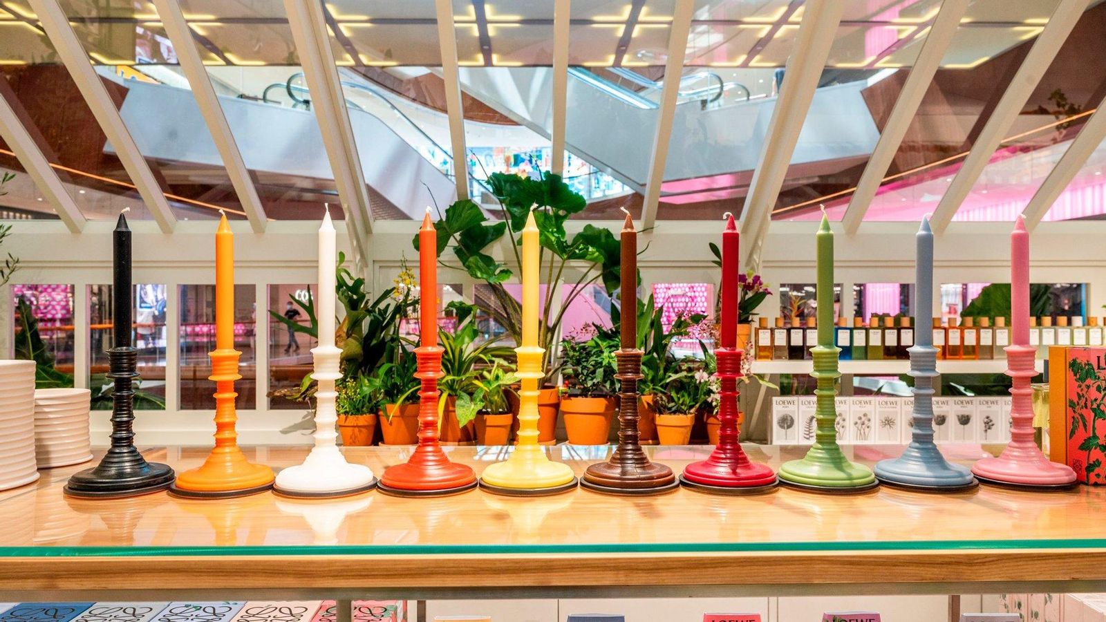 Algunas de las velas de la marca.