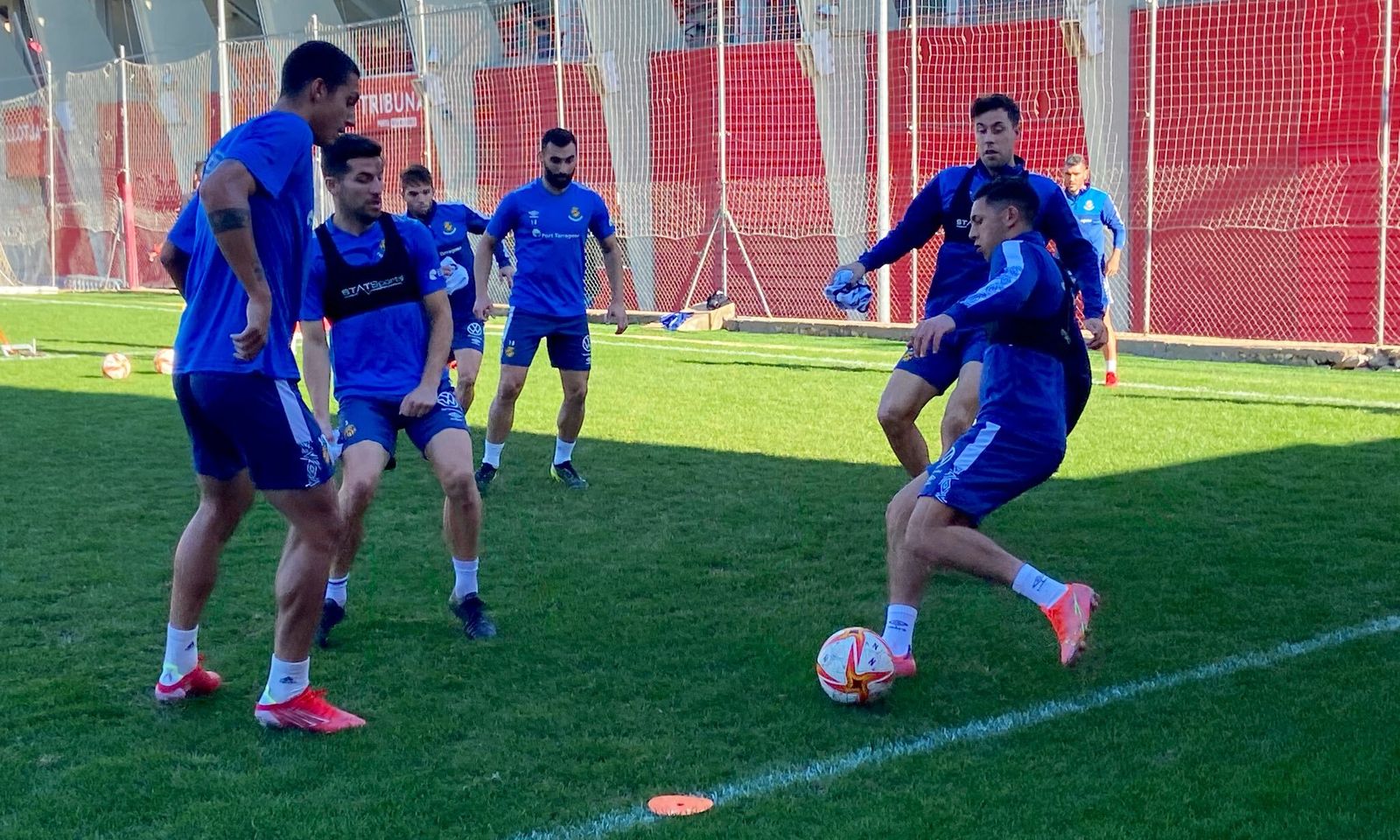 El Nàstic se ejercita este miércoles.