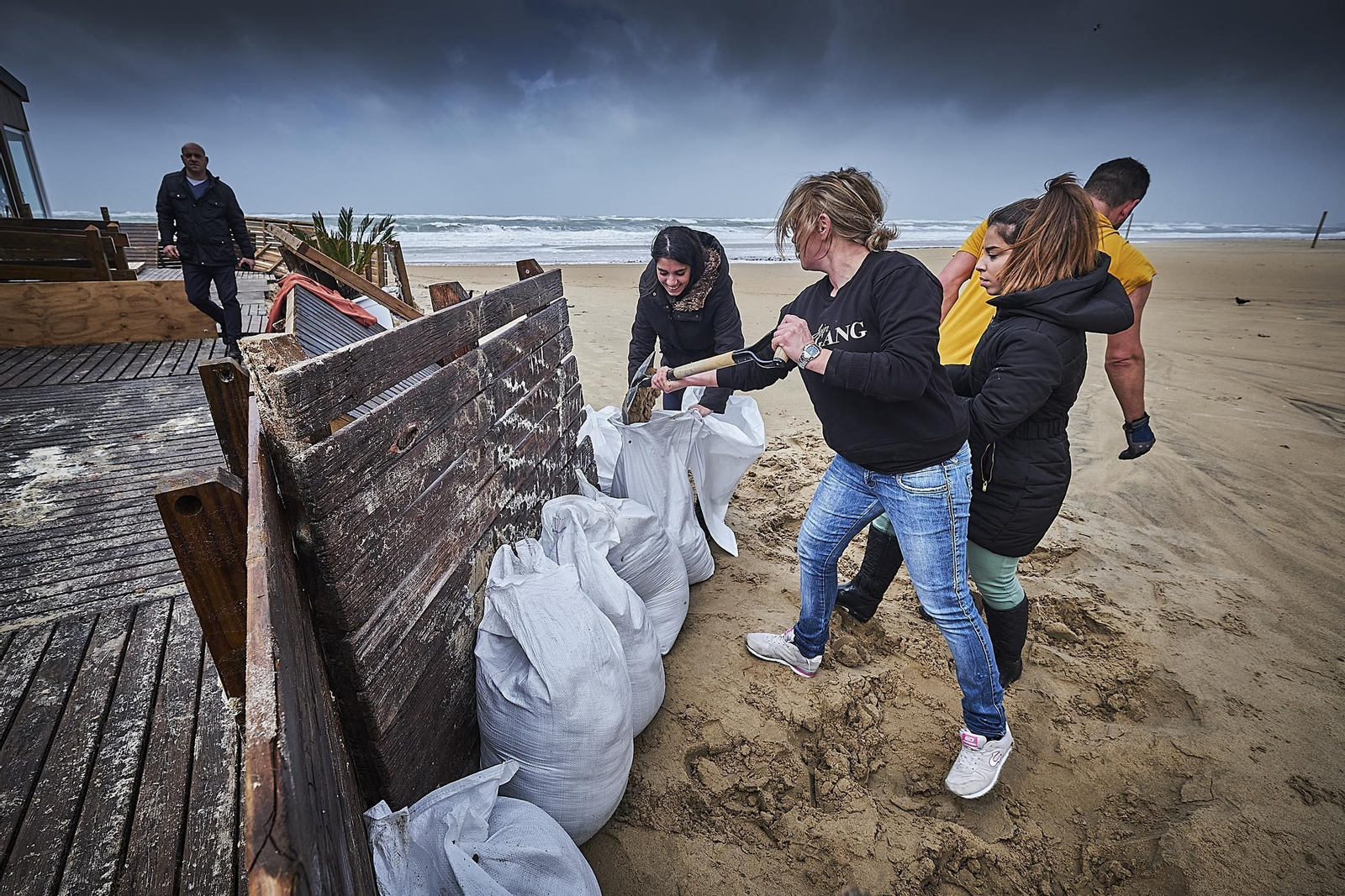 Efectos del temporal en Cádiz