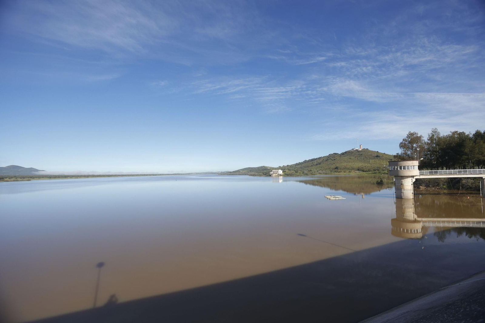Embalse de Sierra Boyera, en Belmez, hace apenas una semana. Embalse de Sierra Boyera, en Belmez, hace apenas una semana.