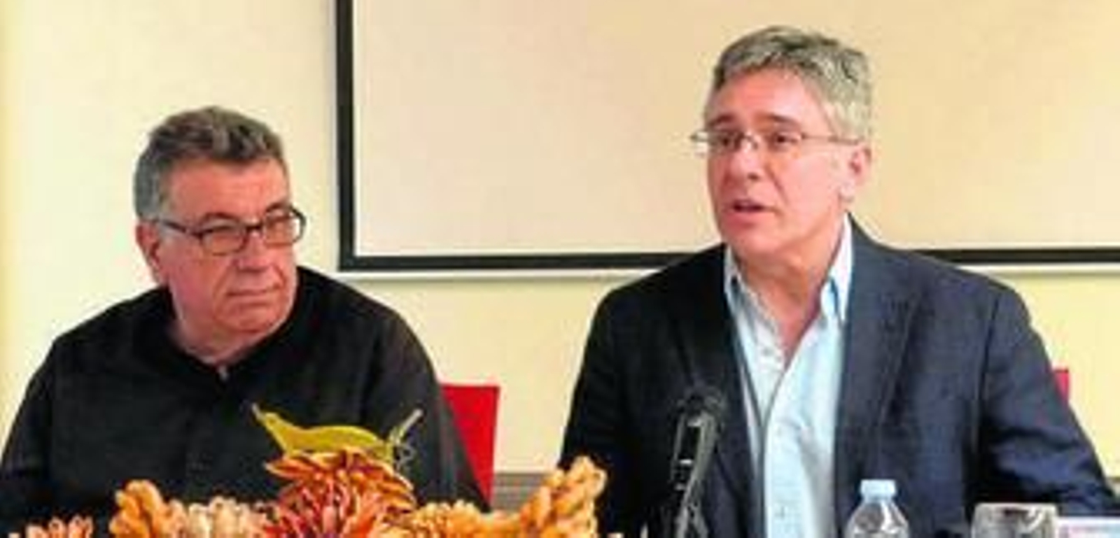 Luis García Bravo y Juan Casanova, ayer.