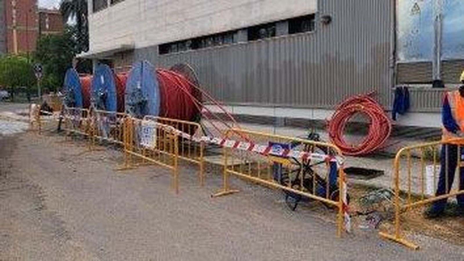 El nuevo cableado en el Tiro de Línea.