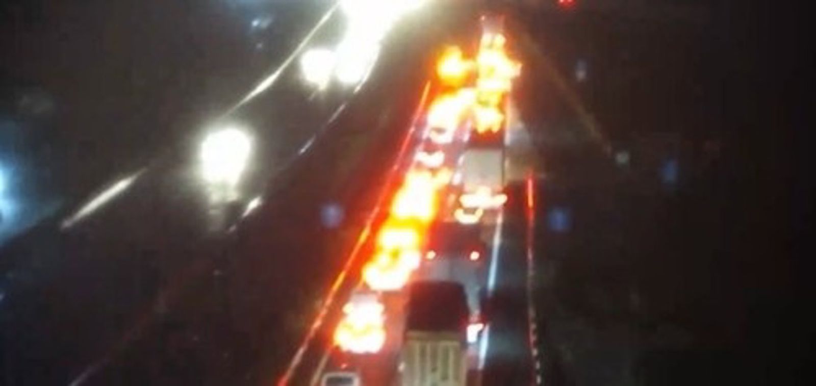 Retenciones en la A-4 en Carmona (Sevilla) por un accidente de tráfico