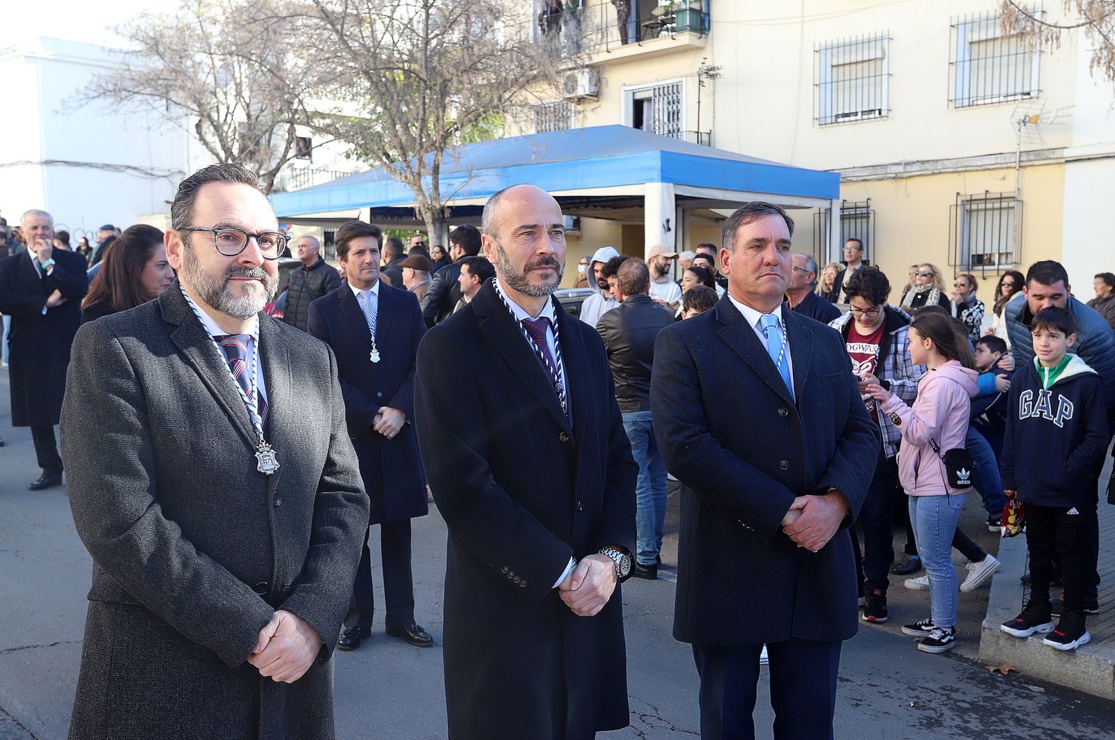 Imágenes del ambiente en la procesión de San Sebastián