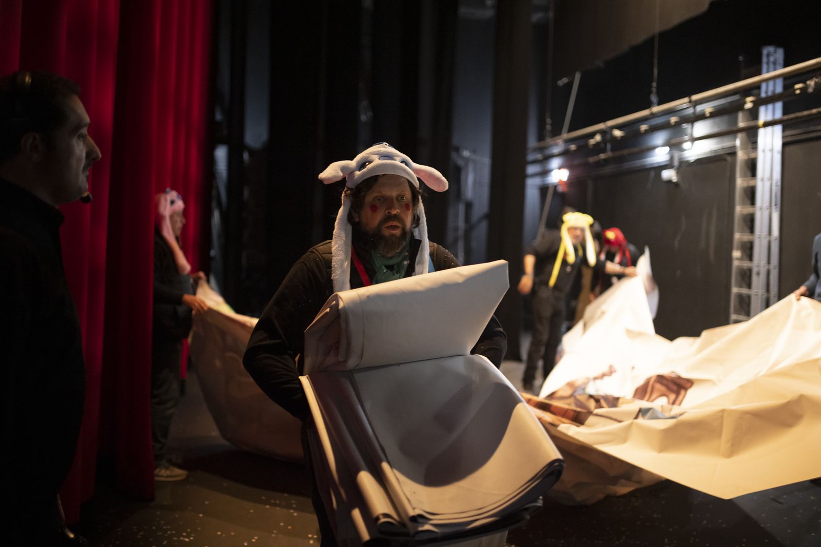 Ambiente en la final  del Carnaval Colombino