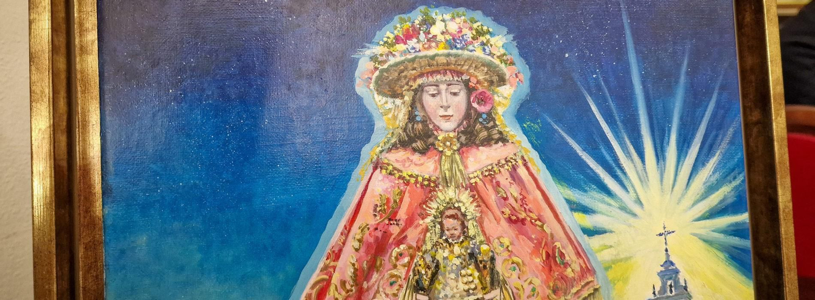 Cuadro de la Virgen del Rocío de Pastora. Cuadro de la Virgen del Rocío de Pastora.