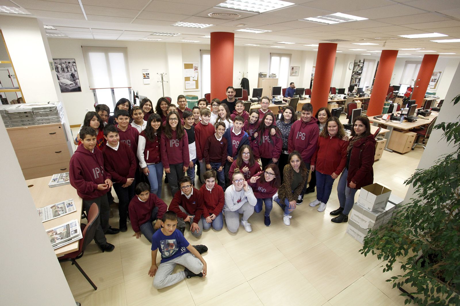 Visita de alumnos de la Institución Provincial a Diario de Cádiz (23-2-2018)