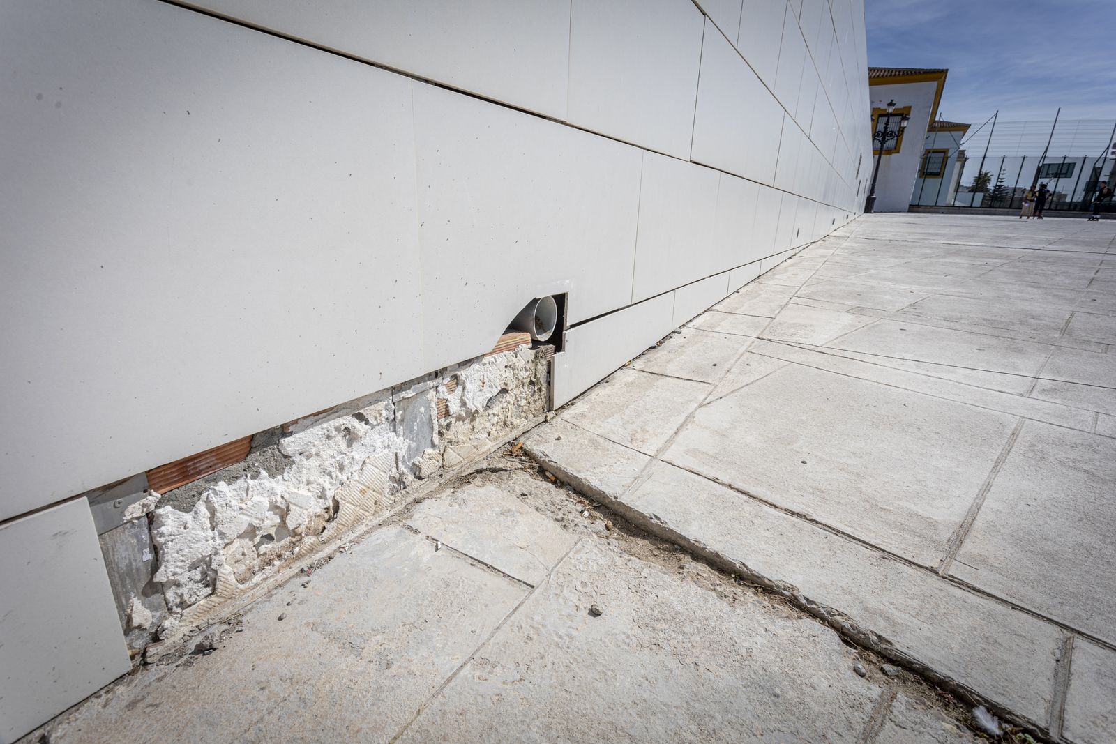 Imágenes del mirador del Campo del sur en mal estado