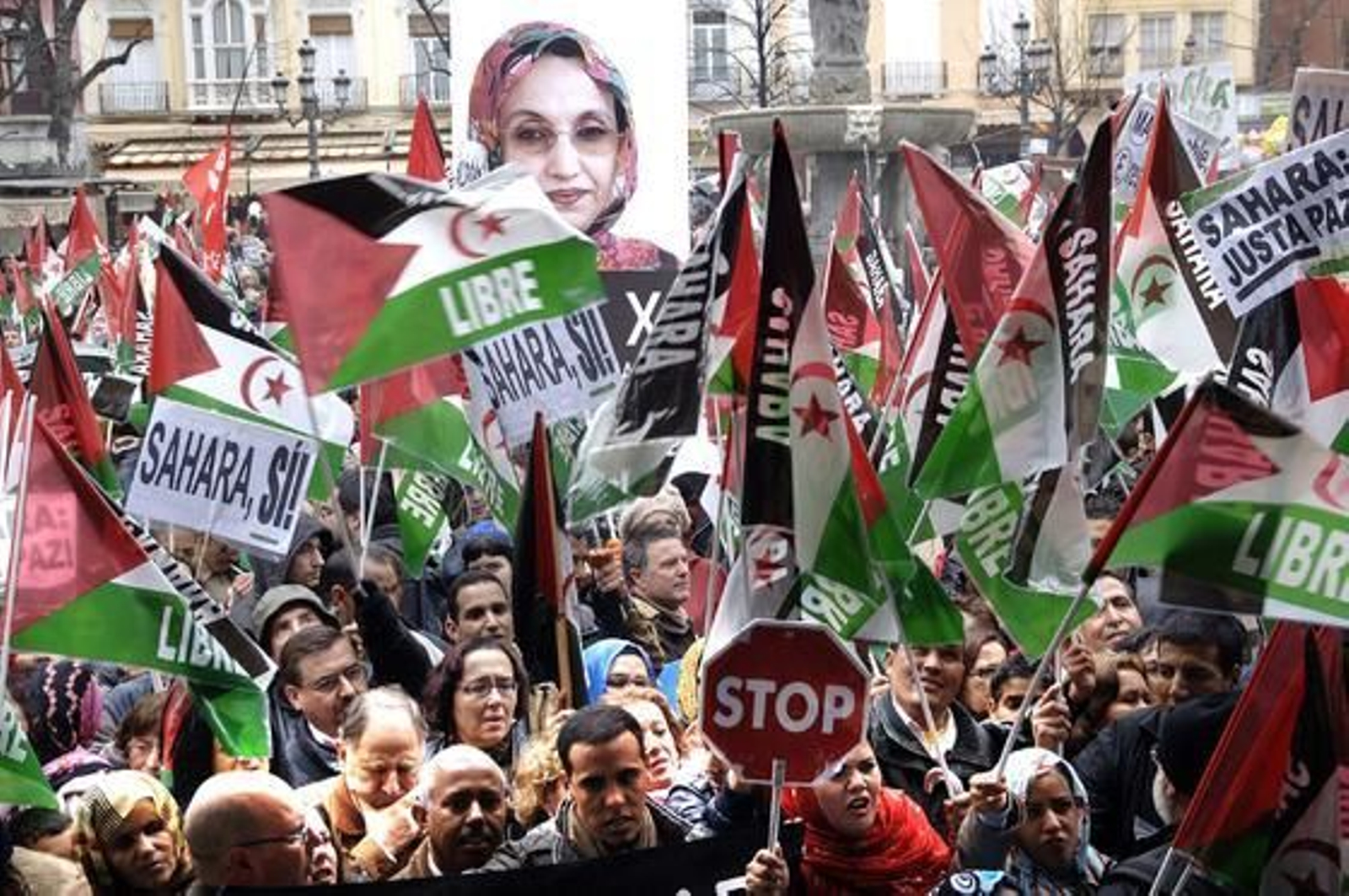 Aminatou Haidar fue la gran protagonista

Foto: Patri Díez