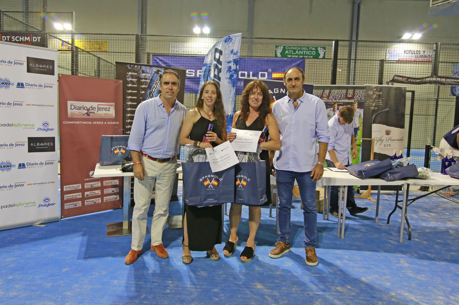 Entrega de premios de la IV Diario de Jerez Pádel Cup
