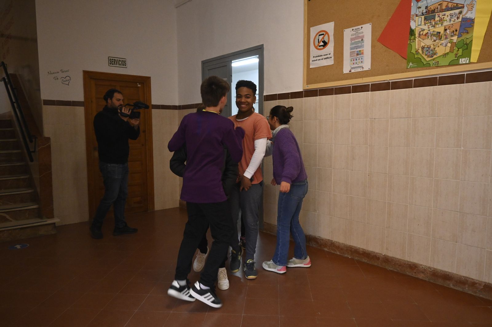 Imágenes del simulacro de incendio en el Funcadia